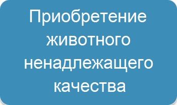 Приобретение животного ненадлежащего качества