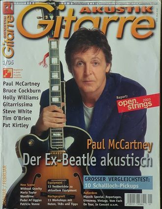 Akustik Gitarre Magazine January 2006 Иностранные музыкальные журналы о гитарах, Intpressshop