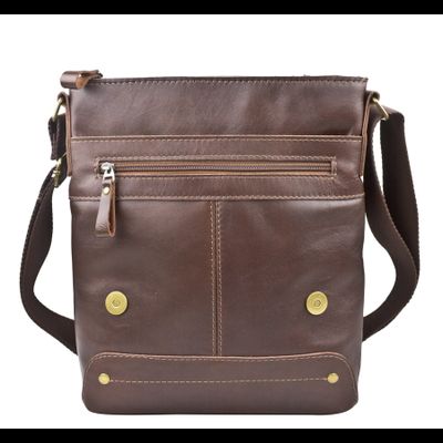 Кожаная мужская сумка Melazzo Premium brown (арт. 
5073-53)