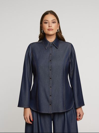 Женская блузка с принтом большого размера в модном бутике XLady