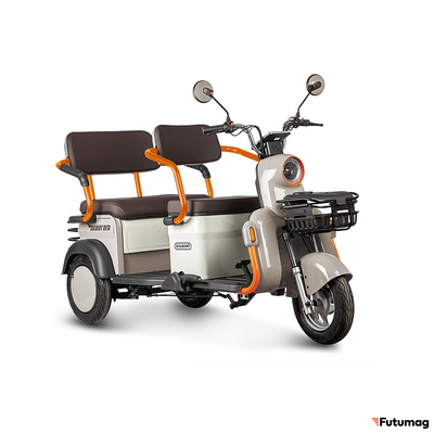 Электротрицикл Rutrike Gelbert Beta 48V/60V 800Вт бежевый
