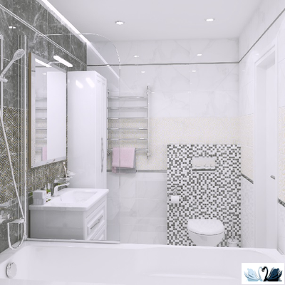 Плитка настенная Laparet Crystal серый 30 х 60 см