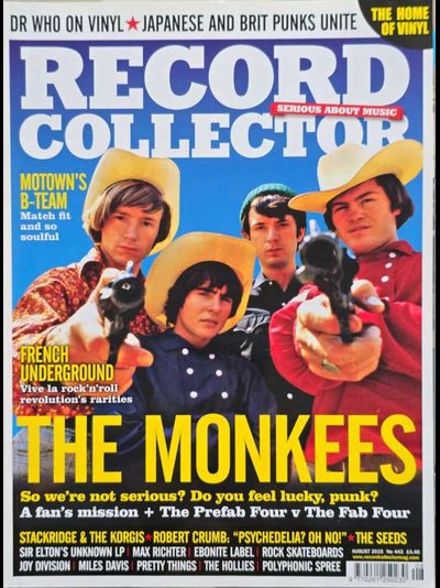 Record Collector Magazine Issue 443 August 2015 The Monkees, The Seeds Cover, Intpressshop