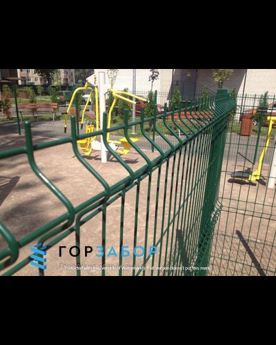 Решетчатый 3D забор пруток 5мм в полимере