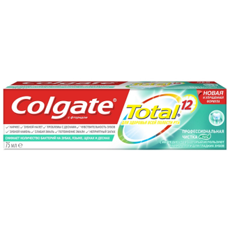 Зубная паста COLGATE TOTAL 12 Профессиональная чистка гель 75 мл