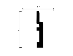 Напольный плинтус Decor-Dizayn DD703, для покраски, влагостойкий, ударопрочный, 2 метра