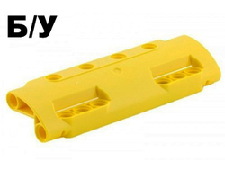 ! Б/У - Technic, Panel Curved 11 x 3 with 10 Pin Holes through Panel Surface, Yellow (11954 / 6022952 / 6251202) - Б/У