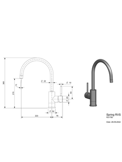Смеситель Reginox SPRING R31780 steel