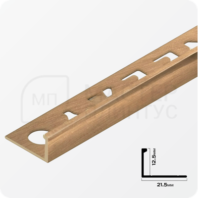 Профиль L-образный латунный 12 мм NEEXY PVL03-03 BAO Брашированный 2.7 м