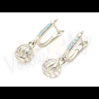 Серьги с английским замком "Волейбол"