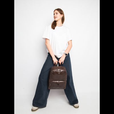 Женский кожаный рюкзак Vicenza Premium brown (арт. 
3105-52)