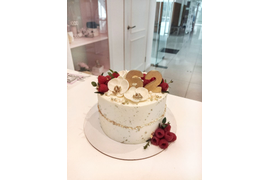 Торт "Белая орхидея"