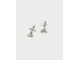 (АРТИКУЛ: 9248/20) СЕРЬГИ ЖЕНСКИЕ, АСИММЕТРИЧНЫЕ КРИСТАЛЛЫ (РАЗНОГО РАЗМЕРА) В СЕРЕБРИСТОМ МЕТАЛЛЕ