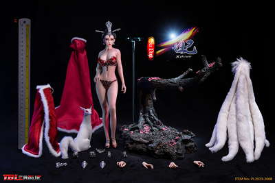 Лиса-оборотень Да Цзи (серебряная версия) - КОЛЛЕКЦИОННАЯ ФИГУРКА 1/6 Su Daji Silver (PL2023-206B) - TBLeague