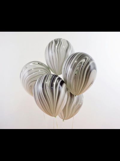 Шар 28 см "Супер Агат" МИКС