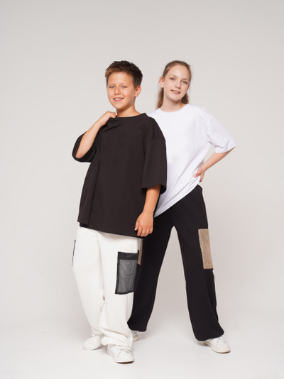 Плотная оверсайз футболка (футер)