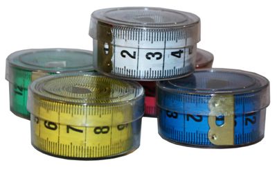 Сантиметр в круглом боксе,  1,5 м