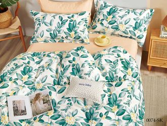 Постельное белье Cleo полутороспальное сатин 150х210х1 160х230х1 50х70х2 16/0074-SK