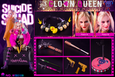 Харли Квинн (делюкс версия) - Коллекционная ФИГУРКА 1/6 Clown Queen deluxe edition (WS010-B) - War Story