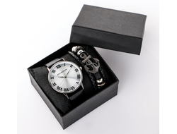 Подарочный набор: наручные часы и браслет
