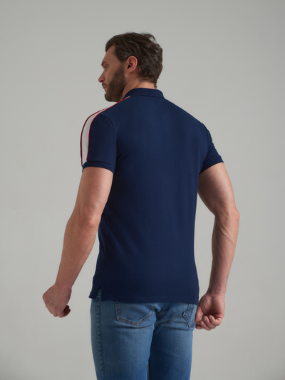 Поло мужское с Российской символикой 65PM-1512