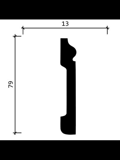 Напольный плинтус Decor-Dizayn 005-93SH, влагостойкий, ударопрочный, 2,4 метра