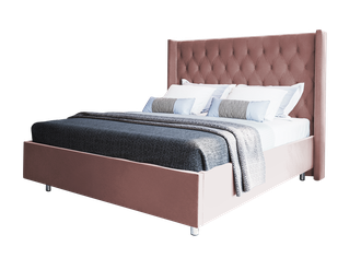 Кровать "Графиня" пыльно-розового цвета