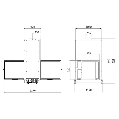 Каминная топка DF 900G
