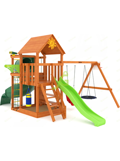 Детская площадка IgraGrad Крафт Pro 3 с трубой мод.2