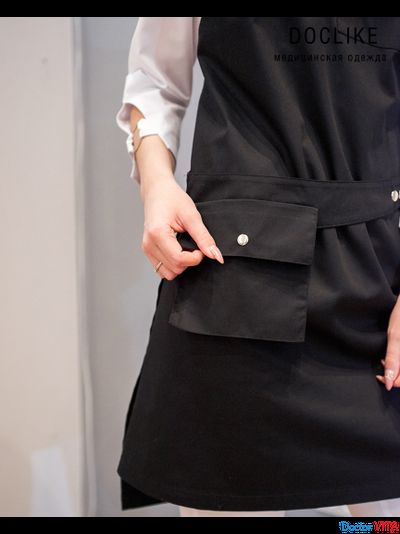 Фартук медицинский DOCLIKE DL015 черный