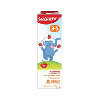 Зубная паста COLGATE детская 3-5 вкус Клубники 60мл