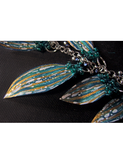 Брошь "Морской дракон из рода двурогих котов", украшение-талисман с длинной подвеской