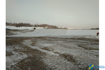 Монтаж и засыпка бентоматов при строительстве очистных сооружений 