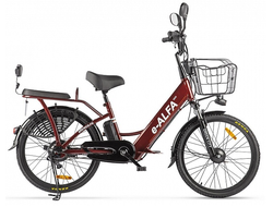 Электровелосипед GREEN CITY e-ALFA new 24, кориневый
