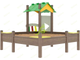 Детская песочница IgraGrad с крышей (мод.2)
