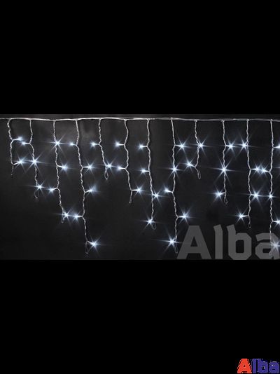 Бахрома 3*0.5 м СИНИЙ+БЕЛЫЙ, постоянное свечение IP 54