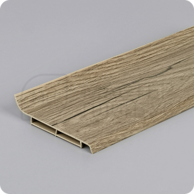 Плинтус Vilo Linela из ПВХ 402 Дуб Веллингтон с мягким краем 16х80х2000 мм.