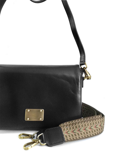 (АРТИКУЛ: 9778/42) СУМКА ЖЕНСКАЯ, НЕБОЛЬШАЯ, НАТУРАЛЬНАЯ ГЛАДКАЯ КОЖА, ЧЕРНАЯ, С ДВУМЯ ПЛЕЧЕВЫМИ РЕМНЯМИ