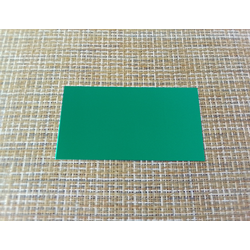 Шильд-табличка 90x50x0,4 мм стальной зеркальный, зеленый