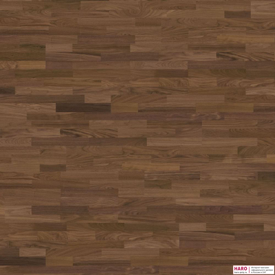Паркетная доска Haro Орех Американский 523812 3-пол лак