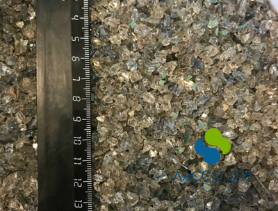 Стеклянная крошка Прозрачная Коричневая Зеркальная** 2-6 мм 200 г