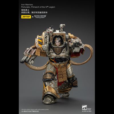 Пертурабо, примарх Железных Воинов (Warhammer Horus Heresy) - КОЛЛЕКЦИОННАЯ ФИГУРКА 1/18 Iron Warriors Perturabo, Primarch of the IVth Legion (JT01819) - JOYTOY