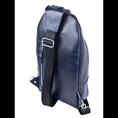 Кожаный кросс-боди рюкзак Crespino blue (арт. 3106-19)