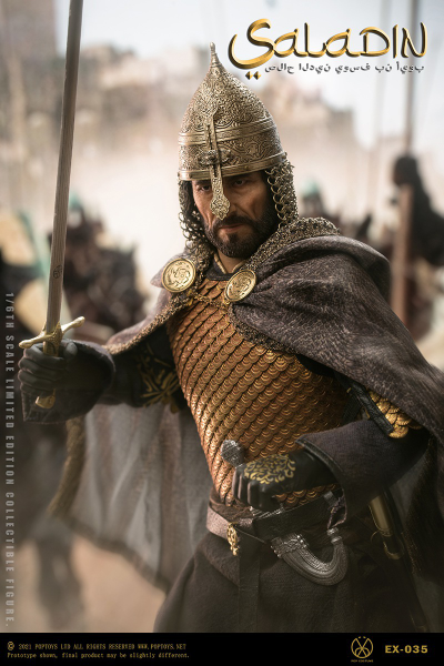 Саладин, Салах ад-Дин ("Царствие Небесное") - Коллекционная ФИГУРКА 1/6 "Nothing, Everything” Saladin Fine copper handmade armor (EX035) - POPTOYS