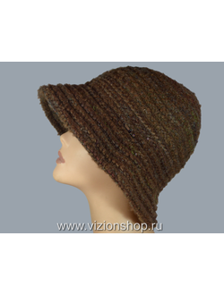 коричневая женская вязаная шляпа с полями фото зимних шляп италии для женщин