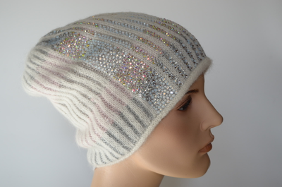 Вицио итальянская шапка белая 1012 зима 2023 - 2024