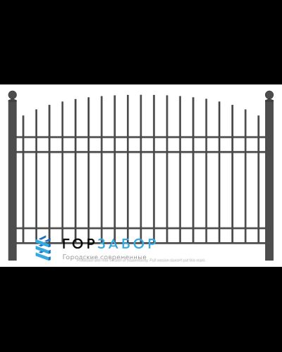 Металлическая секция сварного забора SZ15-09 недорого для дачи купить