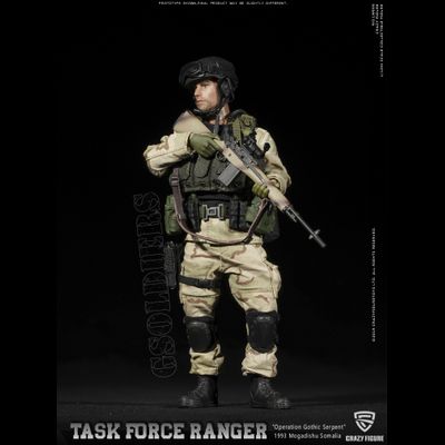 Снайпер отряда "Дельта" военного спецназа США ("Падение Черного Ястреба") - Коллекционная фигурка 1/12 scale US Delta Special Force - M14 Sniper (LW006) - Crazy Figure