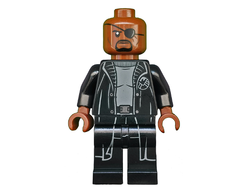 Nick Fury - Gray Sweater and Black Trench Coat Undetermined Legs Version, n/a (sh585)