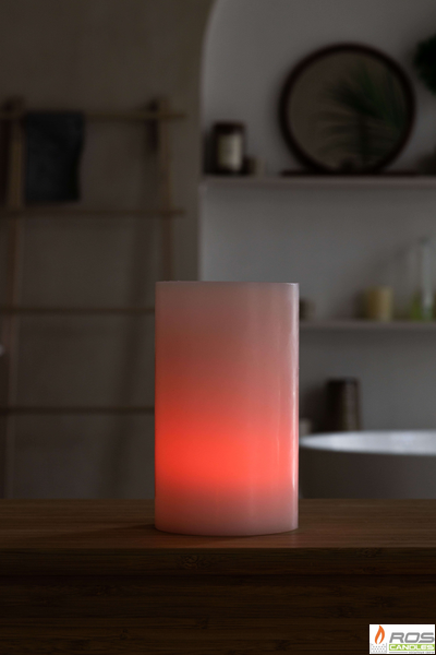 Гладкий парафиновый плафон для LED свечей - 11,7*20см